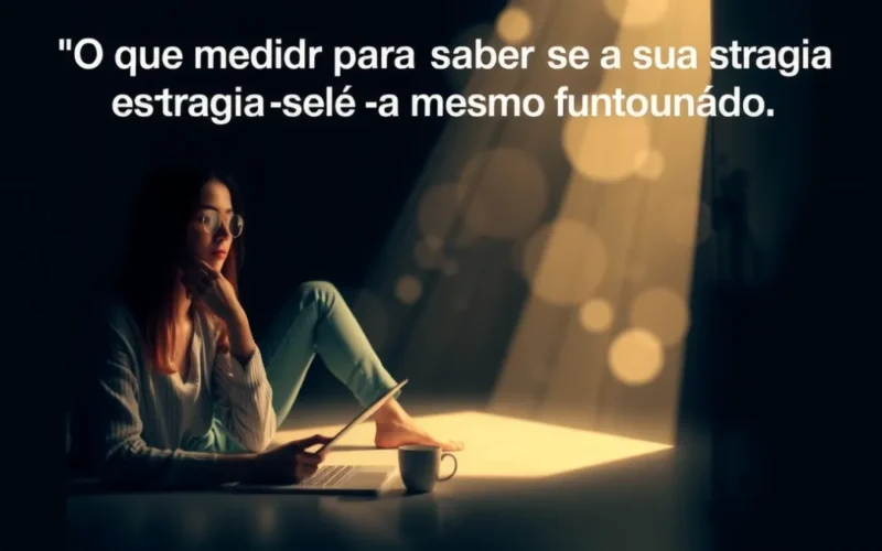 O que medir para saber se a sua estratégia está mesmo funcionando