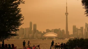 Fumaça de incêndios no Canadá cobre os EUA e Nova York