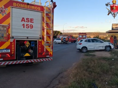 Acidente em Planaltina deixa dois feridos na DF-230