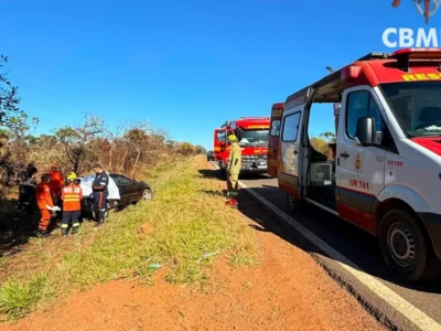 Mulher morre em acidente na DF-190 entre Santa Maria e Marinha