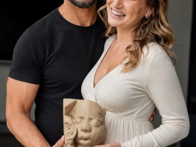 Julio Rocha segura filho em 3D antes do nascimento