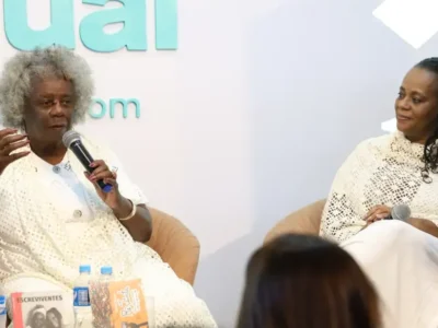 Conceição Evaristo e Eliana Alves Cruz lançam livro "Escreviventes" na Flip
